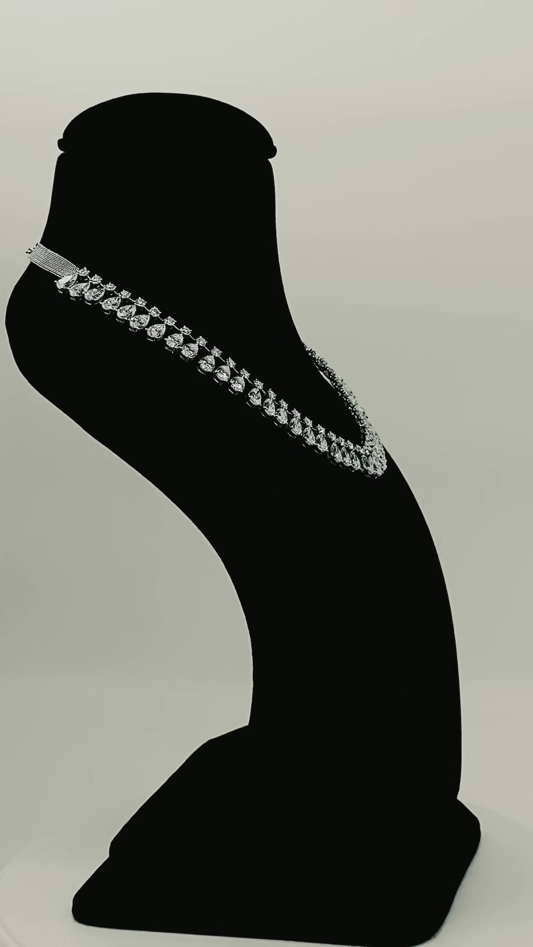 Eve Elizabeth Pear Tennis Necklace — video
