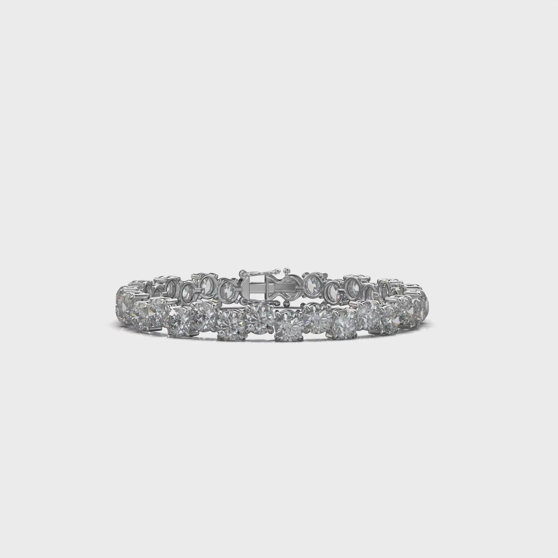 Atlas Four-Prong Tennis Bracelet — 360 view