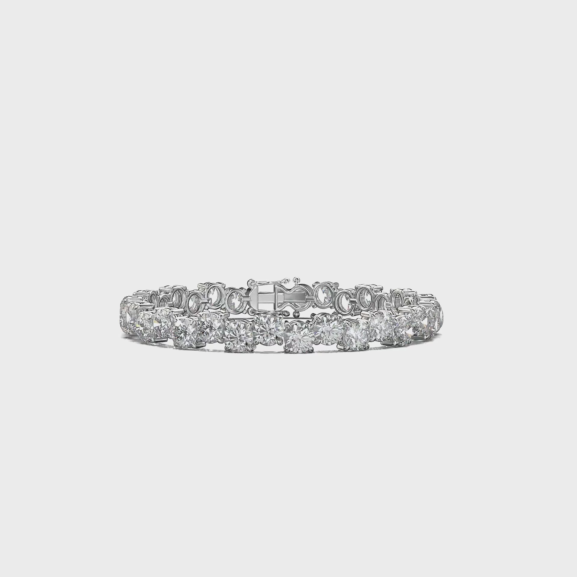 Atlas Four-Prong Tennis Bracelet — 360 view