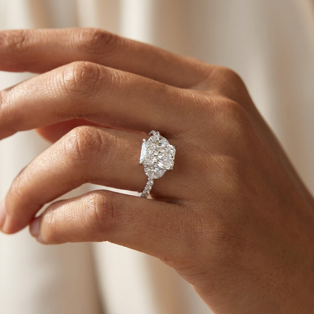 Meiara AI Lifestyle — Lume Celestial Three-Stone Ring
