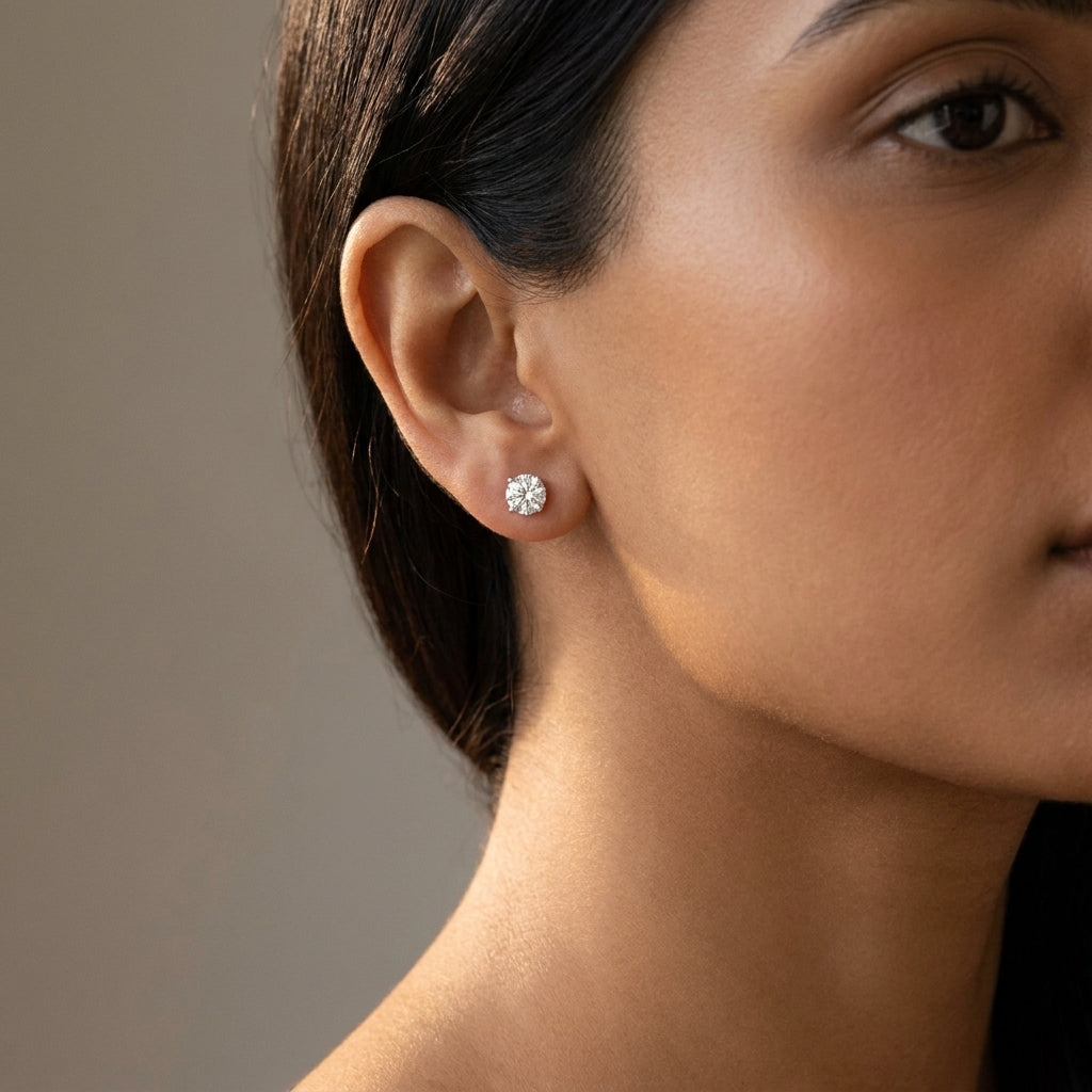 Meiara AI Lifestyle — Eve Round Stylish Stud