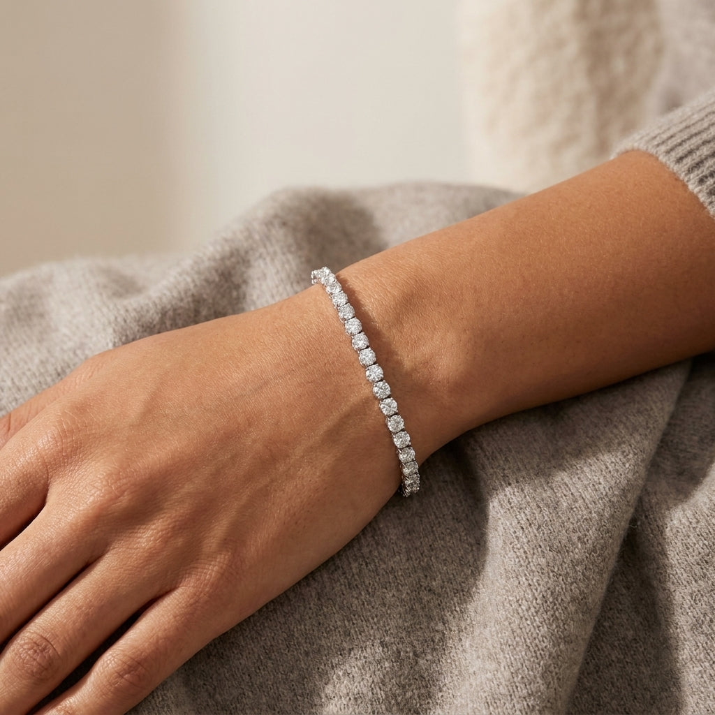 Meiara AI Lifestyle — Eve Scalloped Tennis Bracelet