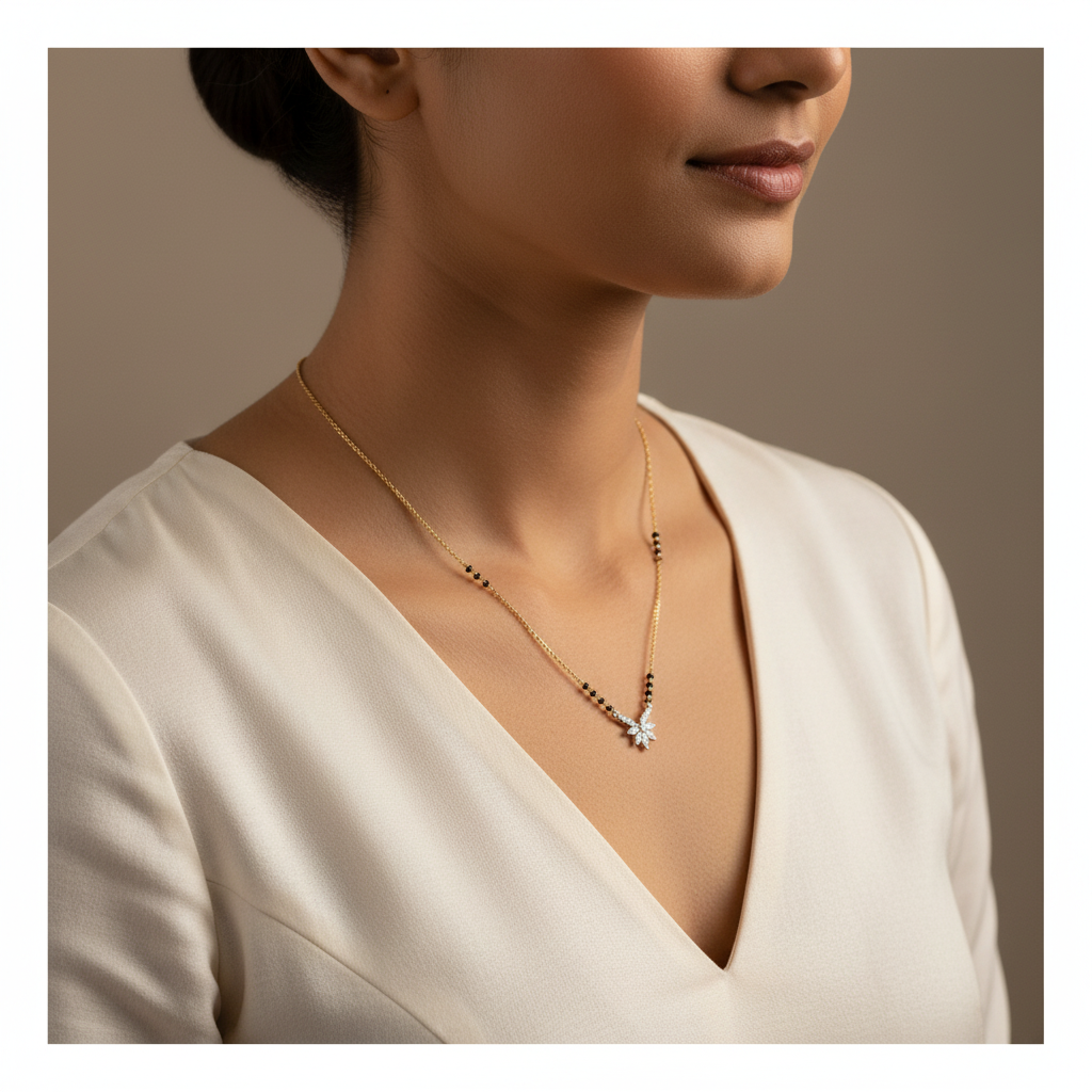 Meiara AI Lifestyle — Vesta Floral Bloom Mangalsutra