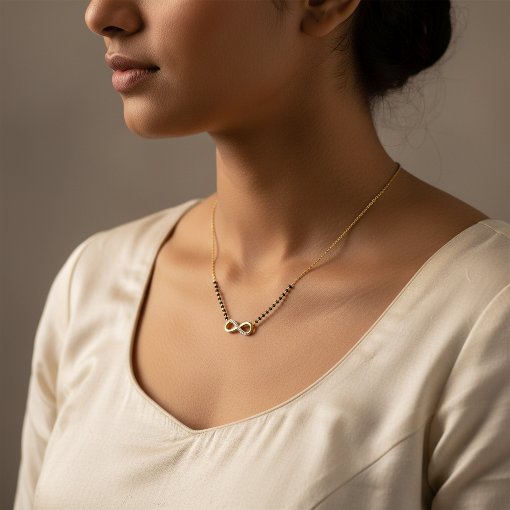 Meiara AI Lifestyle — Vesta Infinity Pendant Mangalsutra
